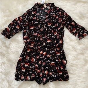 Floral Romper Big Girl size XL or women’s XS/S